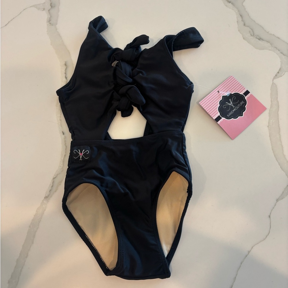 Kandi Kouture Black Leotard With Bows